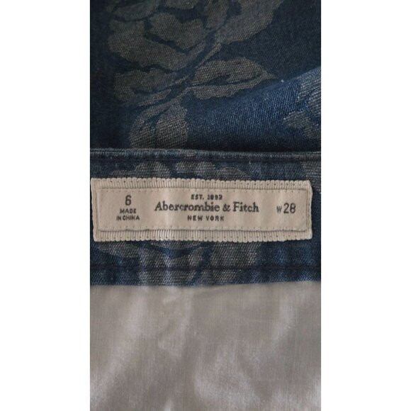 Abercrombie & Fitch Y2K Style Mini Skirt with liner shimmery Floral size 6 - Picture 5 of 5